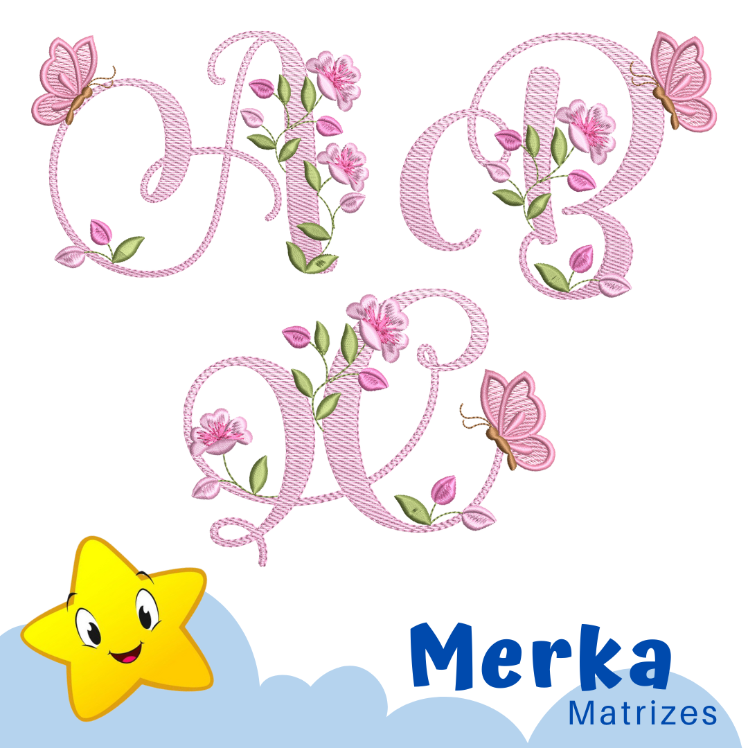 Alfabeto Cerejeiras Merka Matrizes De Bordado
