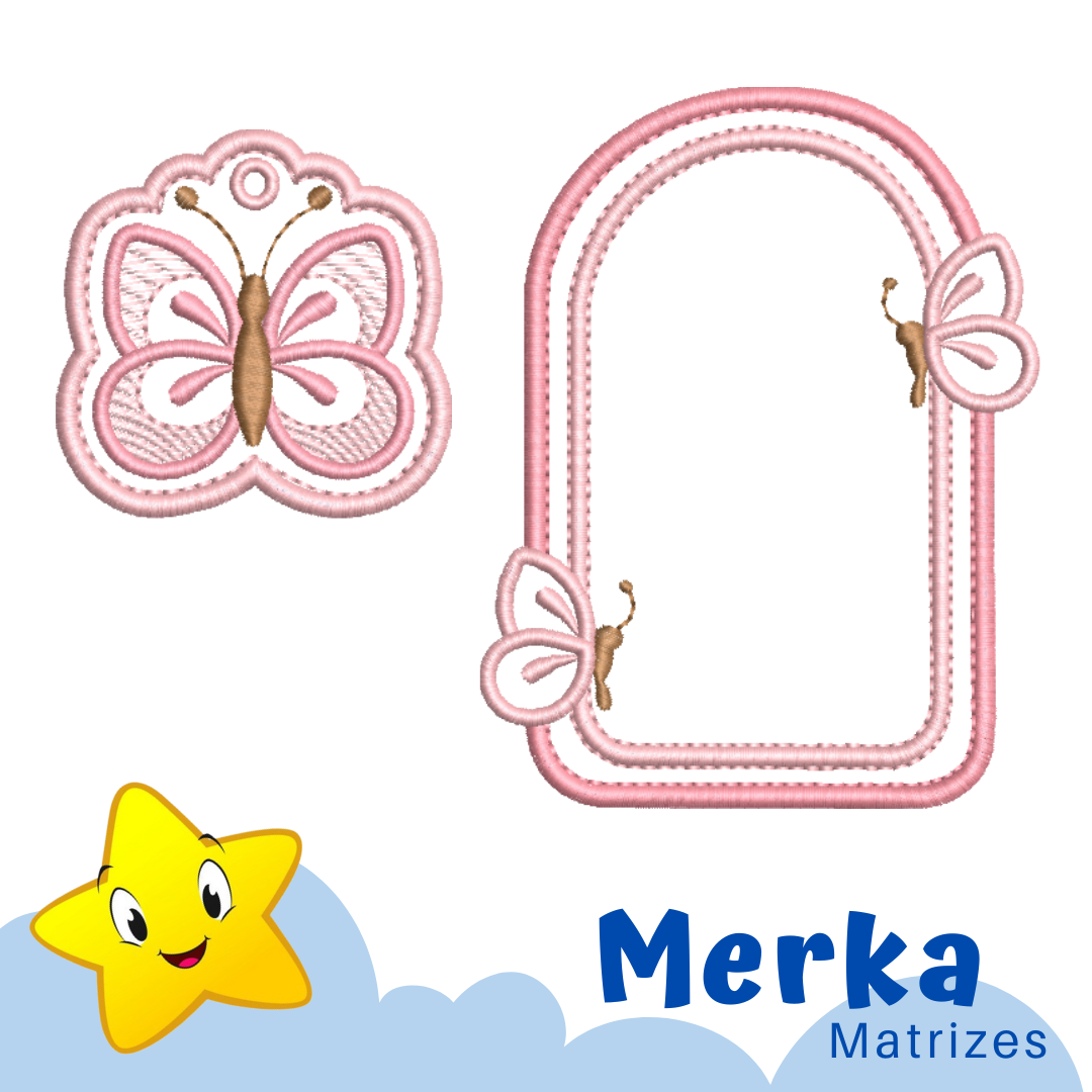 Tag / Chaveiro - Borboleta